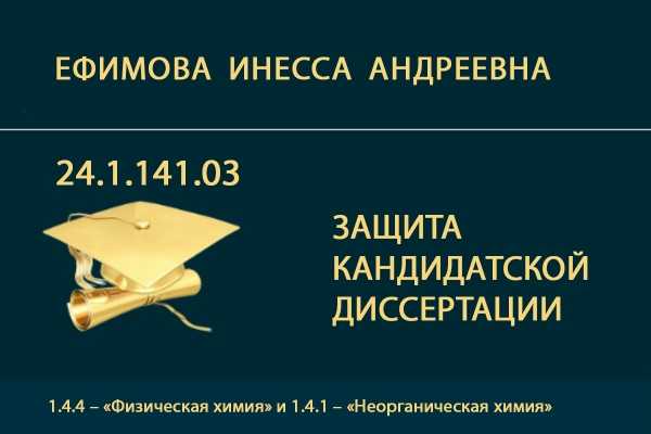 Защита кандидатской диссертации И.А. Ефимовой